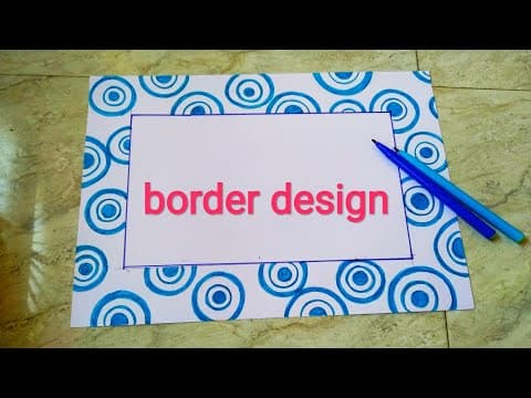 Border design - front page design - assignment design for project