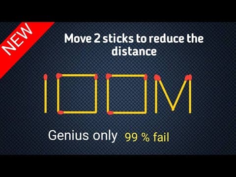 Genius only solve | matchstick puzzles 4 @balu-basket