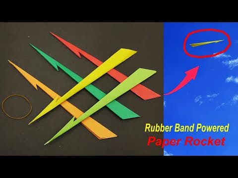 How To Make a Paper Rocket That Fly In The Sky