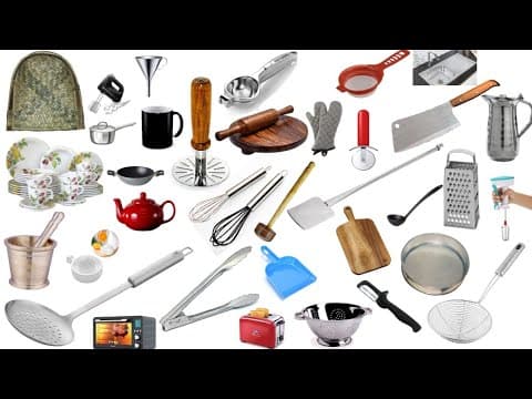 Kitchen vocabulary - learn english vocabulary