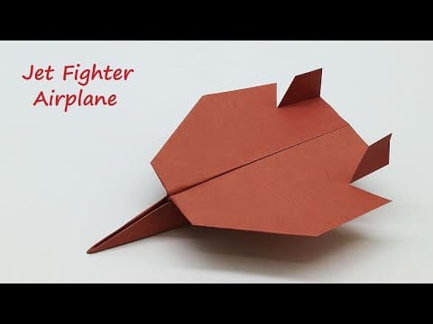 How To Make a Jet Fighter Paper Airplane Origami Paper Jet Plane