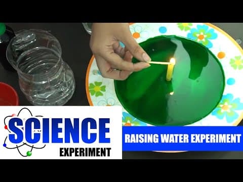 Science Experiment - 2 | Raising Water Experiment | Easy Chemistry Experiments