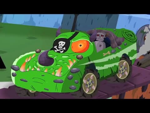 Scary Sports Car, Spooky Cartoon Videos For Kids