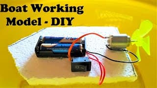 boat working model using DC motor | diy science projects