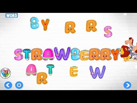 Words Starting With S Sounds - English Learning Entertainment Video for Kids