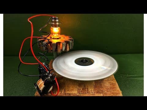 100% Free energy science project experiment Self running machine