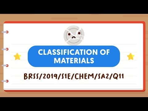 SCIENCE MADE SIMPLE EP17 | Classification Of Materials | Properties Of Metals VS Non-Metals