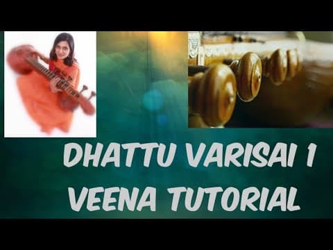 57 Veena Tutorial | Dhattu varisai 1 | Learn Veena | Basic Carnatic lesson | Ranjani Mahesh