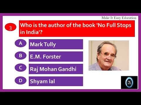 BOOK AND AUTHOR QUIZ || TEST 7 || GENERAL KNOWLEDGE