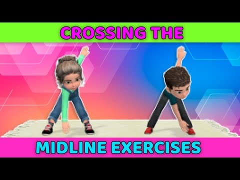 7 crossing the midline exercises for kids - beginner workout