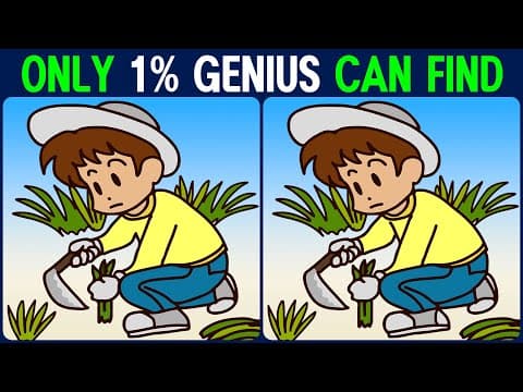 【Find the Difference】 Can you spot all the differences? Try it!