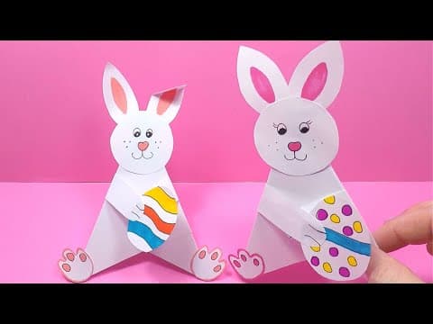 How to Make a Paper Bunny - Easy Paper Easter Crafts