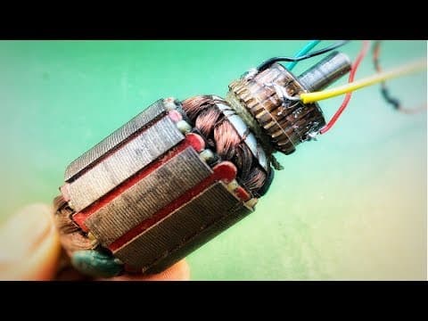 Electricity Motor Generator 220V AC From 12V DC , Free Energy , Science Experiment Project