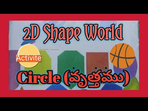 Circle shape - activite of circle - in telugu..