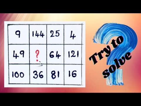 Maths puzzles - missing numbers how to solve maths puzzles