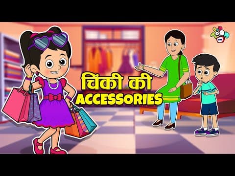 चिंकी की नई Accessories | Chinki's Shopping Haul | Cartoon | Hindi Kahaniya | PunToon kids Hindi