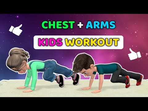 FULL CHEST + ARMS EXERCISES FOR KIDS