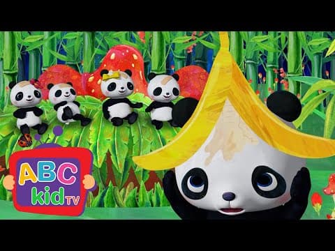 Five Little Pandas Jumping on the Bed | ABC Kid TV Nursery Rhymes & Kids Songs
