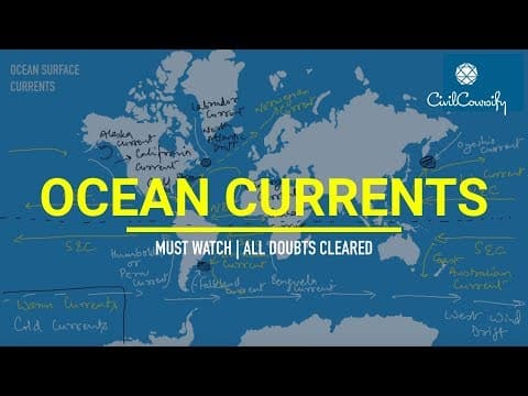 Ocean currents types circulation patterns theories mapping