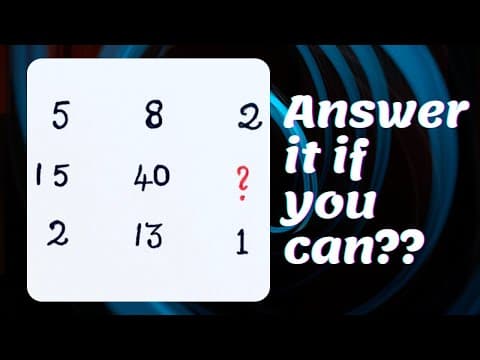 How to solve maths puzzles - missing numbers - maths missing puzzles for children