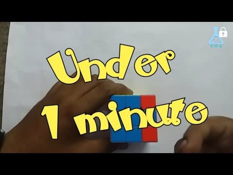 How To Solve 3X3 Rubik's Cube Under 1 minute !