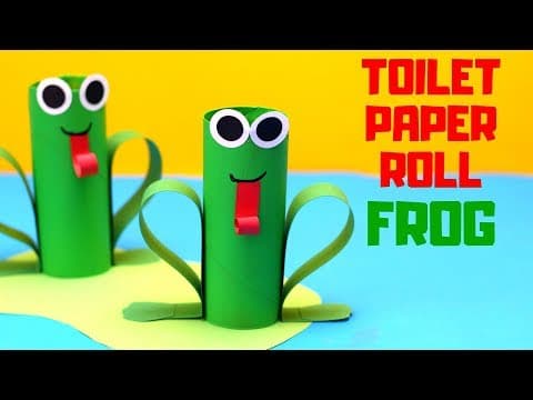 How to Make a Toilet Paper Roll Frog