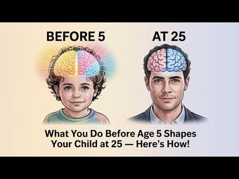 What you do before age 5 can shape who your child becomes at 25_Here's How!