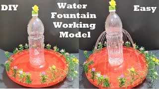 table top water fountain working model for science fair project