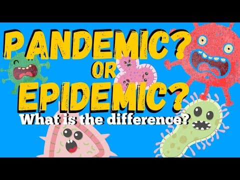What is a PANDEMIC? - Facts For Kids - The Difference Between Pandemic vs Epidemic