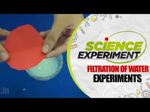 Science Experiment - 46 | Filtration of water Experiment | Chemistry Experiment
