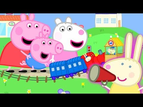 Peppa Pig Meets Mini Miss Rabbit at the Tiny Land | Peppa Pig Official Family Kids Cartoon