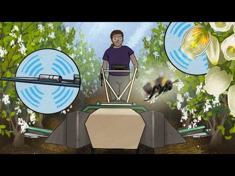 Bee-inspired inventions to pollinate blueberries, avocados, and more