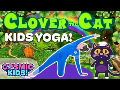 Clover the Lucky Cat - A St. Patrick's Day Kids Yoga Adventure