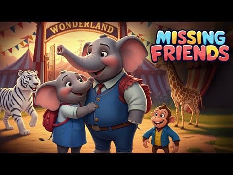 Detective Animals Solve the Circus Mystery 🕵️🐘| English Moral Stories | Bedtime Stories