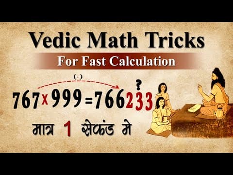 "Learn to Multiply 3 Digit Number by 999 the Vedic Way - Easy and Fun!"