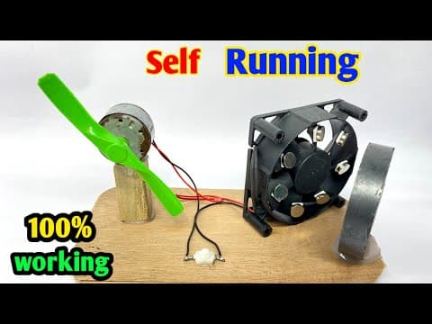 How to Make Free Electricity With Cpu Fan | Computer Fan Free Energy | a generator with cpu fan