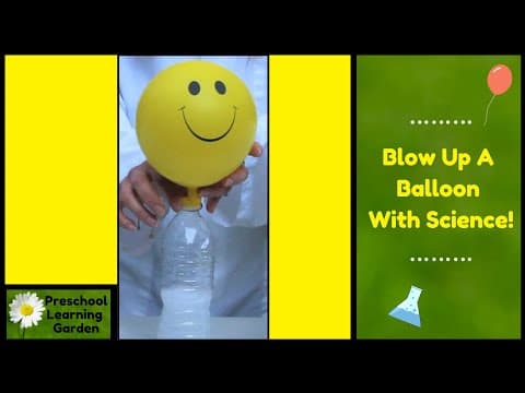 Blow up a balloon with science - science experiment for kids