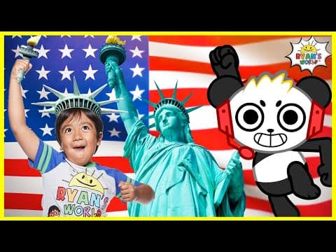 Learn about the Statue Of Liberty for Kids Famous Landmark Facts with Ryan's World!!! - YouTube