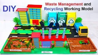 waste management and recycling techniques working model | eco friendly diy