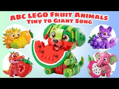 ABC Fruit Animals Family Sounds Song 🍎🐻 Animals Wool Hybrids | Learn Letters, Animals & Family Love