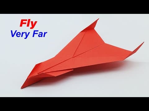How To Make a Paper Airplane That Flies Very Far - Best Flying Plane
