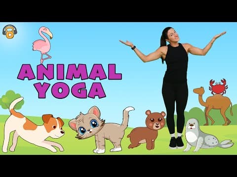 Animal Yoga | for Kids | 🎵