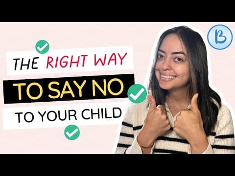 HEALTHY BOUNDARIES The right way to say NO to your CHILD!