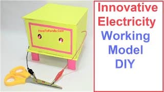 Innovative Conductor electricity working model | inspire science project - diy at home