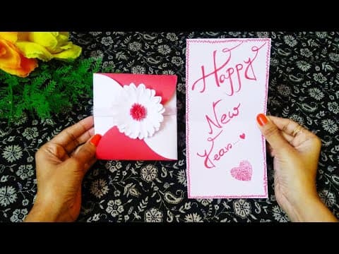 New year card - new year card making handmade - card making