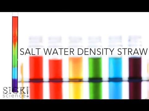 Salt Water Density Straw - Sick Science! #140