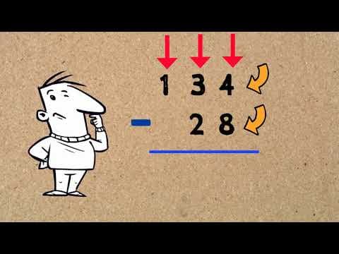 Subtraction With and Without borrowing (regrouping) for kids
