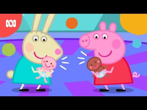 Peppa gets ready for the new baby in sibling school 🍼 🏫 | Peppa Pig | ABC Kids