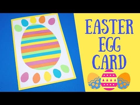 Easy Easter Egg Card for Kids to Make - Easter Paper Crafts