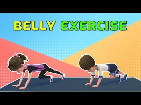 HOME EXERCISES THAT CAN HELP KIDS REDUCE BELLY FAT | Kids Exercise